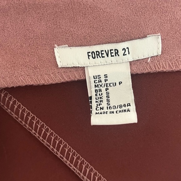 Forever 21 Faux Suede Overall Size S - Picture 4 of 5